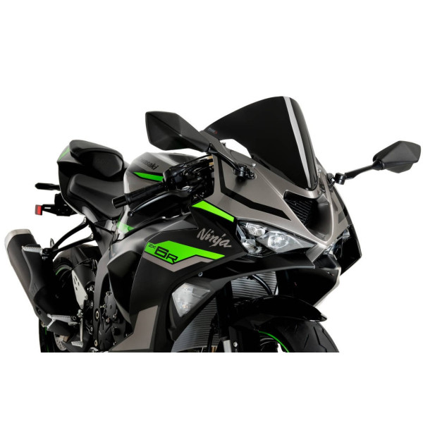 Puig Puig r-racer screen | black (opaque) | kawasaki ninja zx-6r 2024>current